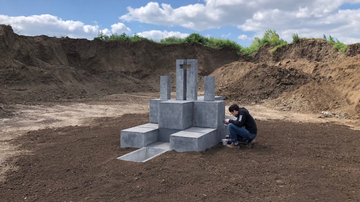 Мініатюрна модель об’єкту, який будує Ласло